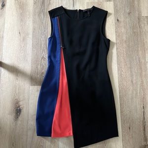 BCBG maxazaria asymmetrical zip dress